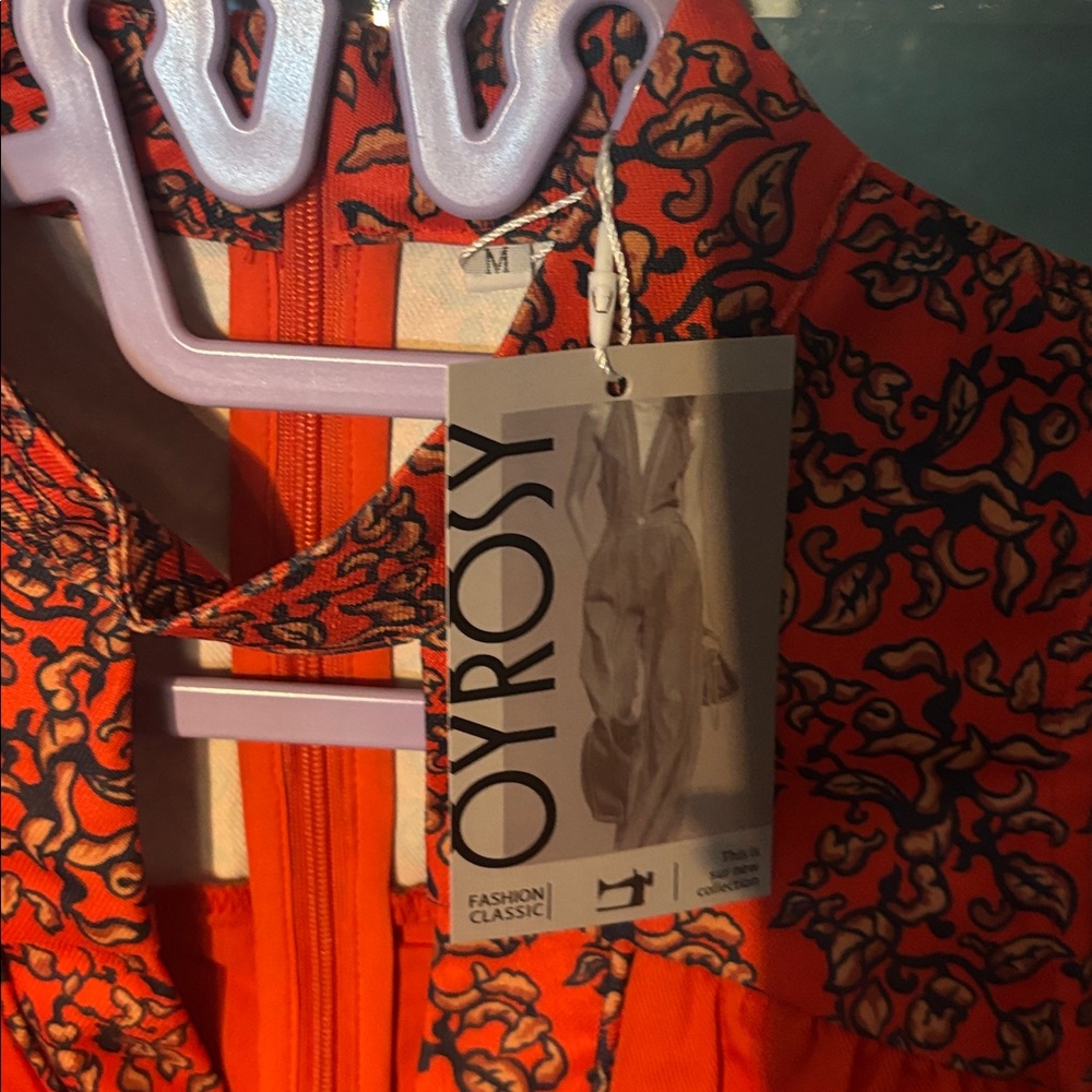 Lola Orange Embroidered Mini Dress - Picture 3 of 6